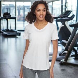 Women's Plus Size Tek Gear® Moisture-wicking‎ White Short Sleeve Tee